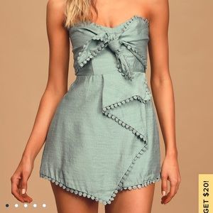 Lulu’s Sage Green Romper - NWT